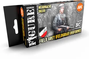 Photo de Ak Interactive Set de Peinture - German Field Grey Uniforms 3G