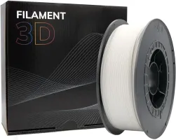 Photo de Bobine de Filament PLA 3D 1,75 mm - 1kg (Blanc)