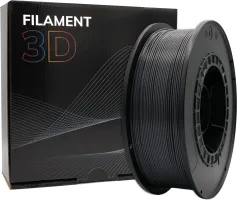 Photo de Bobine de Filament PLA 3D 1,75 mm - 1kg (Noir)