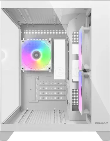 Photo de Boitier Mini Tour Micro ATX Cougar FV150 Mini RGB avec panneaux vitrés (Blanc)