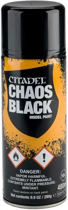 Photo de Citadel Bombe sous-couche - Aérosol Chaos Black (400mL)