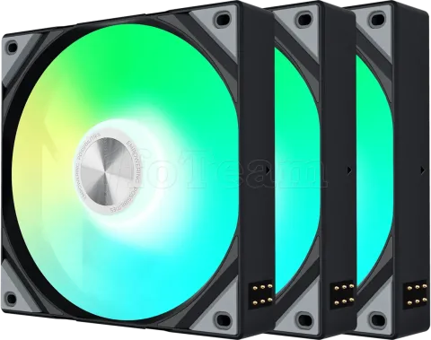 Photo de Lot de 3 Ventilateurs boitier Tryx Rota SL Reverse RGB - 12cm (Noir)