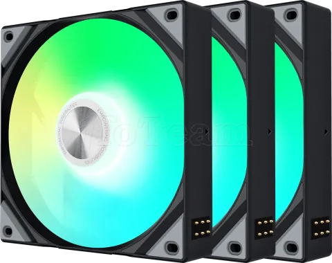 Photo de Lot de 3 Ventilateurs boitier Tryx Rota SL RGB - 12cm (Noir)