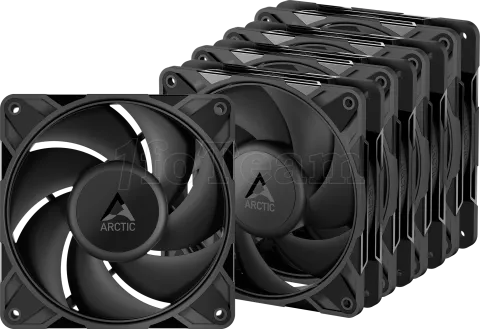 Photo de Lot de 5 Ventilateurs de boitier Arctic P12 Pro - 12cm (Noir)