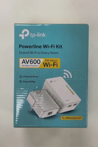 Photo de Adaptateur CPL TP-Link TL-WPA4220KIT AV 500 Mbits (pack de 2) WIFI-N - SN 22374B6X02974 - ID 208849