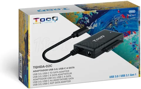 Photo de Adaptateur USB-C 3.1 TooQ TQHDA-02C vers S-ATA avec alimentation