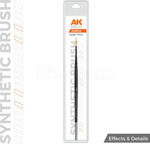 Photo de AK Interactive Pinceau Synthetique - Liner 17mm