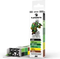 Photo de Ak Interactive - Playmarker Set Orcs & Goblins (6 Markers)
