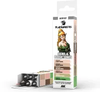 Photo de Ak Interactive - Playmarker Set Skin & Flesh (6 Markers)