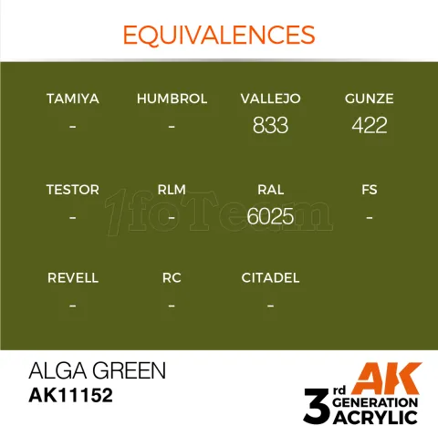 Photo de Ak Interactive  Pot de Peinture - Alga Green (17 ml)