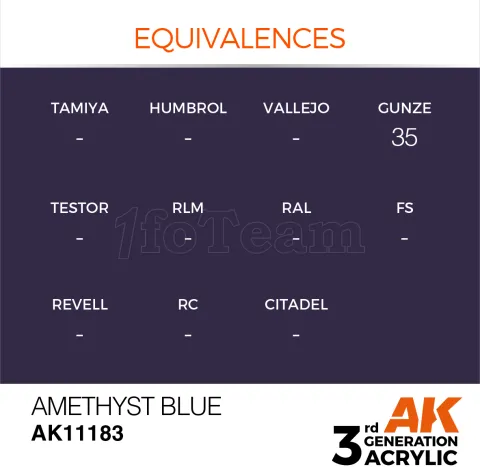 Photo de Ak Interactive  Pot de Peinture - Amethyst Blue (17 ml)