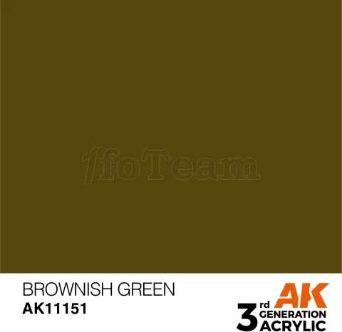 Photo de Ak Interactive  Pot de Peinture - Brownish Green (17 ml)