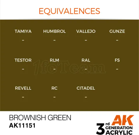 Photo de Ak Interactive  Pot de Peinture - Brownish Green (17 ml)