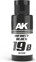 Photo de Ak Interactive Pot de Peinture Dual Exo - 19B Infinity Black (60 ml)