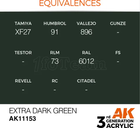 Photo de Ak Interactive  Pot de Peinture - Extra Dark Green (17 ml)