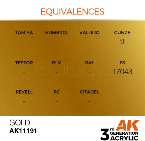 Photo de Ak Interactive  Pot de Peinture - Gold (17 ml)