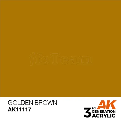 Photo de Ak Interactive  Pot de Peinture - Golden Brown (17 ml)