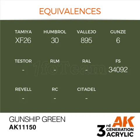 Photo de Ak Interactive  Pot de Peinture - Gunship Green (17 ml)