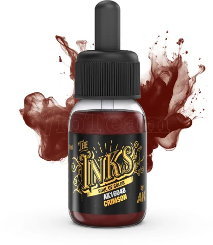 Photo de Ak Interactive  Pot de Peinture - Inks Crimson (30 ml)