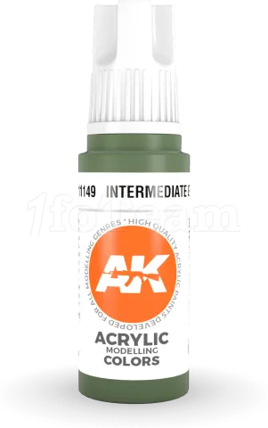 Photo de Ak Interactive  Pot de Peinture - Intermediate Green (17 ml)