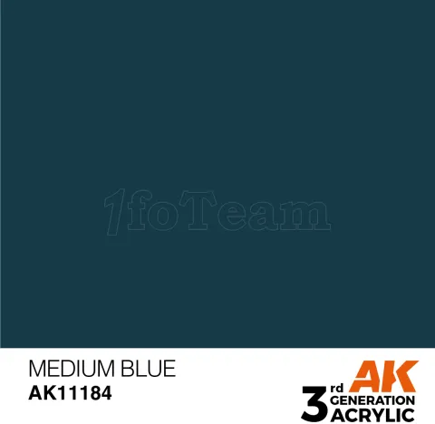 Photo de Ak Interactive  Pot de Peinture - Medium Blue (17 ml)