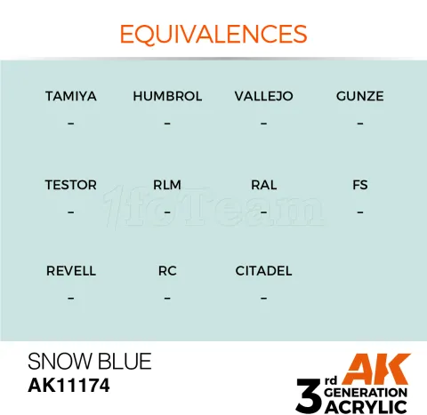 Photo de Ak Interactive  Pot de Peinture - Snow Blue (17 ml)
