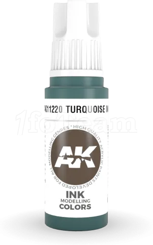 Photo de Ak Interactive  Pot de Peinture - Turquoise Ink (17 ml)