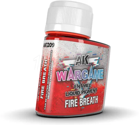 Photo de Ak Interactive Pot de Pigments Liquide Enamel - Fire Breath (35 ml)