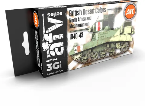 Photo de Ak Interactive Set de Peintures - British Desert Colors North Africa and Mediterranean 1940-43