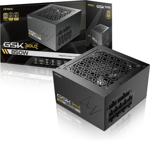 Photo de Alimentation ATX Antec GSK ATX 3.1 - 850W (Noir)