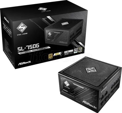 Photo de Alimentation ATX ASRock Steel Legend - 750W (Noir)