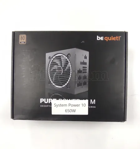 Photo de Alimentation ATX be quiet! System Power 10 - 650W (Noir) - SN 328H3420001653 - ID 207291