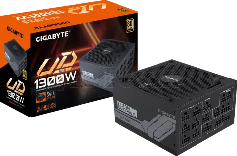 Photo de Alimentation ATX Gigabyte UD1300GM PG5 - 1300W (Noir)