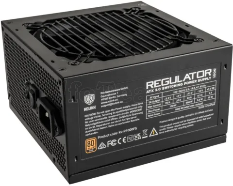 Photo de Alimentation ATX Kolink Regulator - 1000W (Noir)