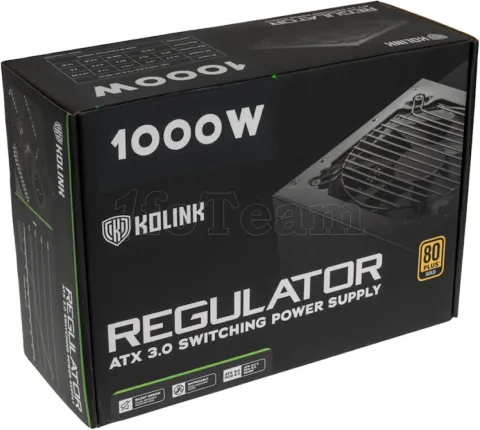 Photo de Alimentation ATX Kolink Regulator - 1000W (Noir)