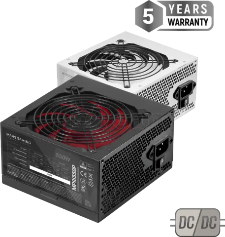 Photo de Alimentation ATX Mars Gaming MPIII P - 550W (Noir/Rouge)