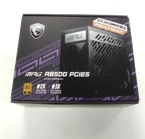 Photo de Alimentation ATX MSI MPG A850G PCIe5 - 850W (Noir)  - SN 3067ZP7B11CE010347005220 - ID 209590