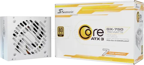 Photo de Alimentation ATX Seasonic Core GX V2 2024 - 750W (Blanc)