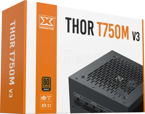 Photo de Alimentation ATX Xigmatek Thor M V3 - 750W (Noir)