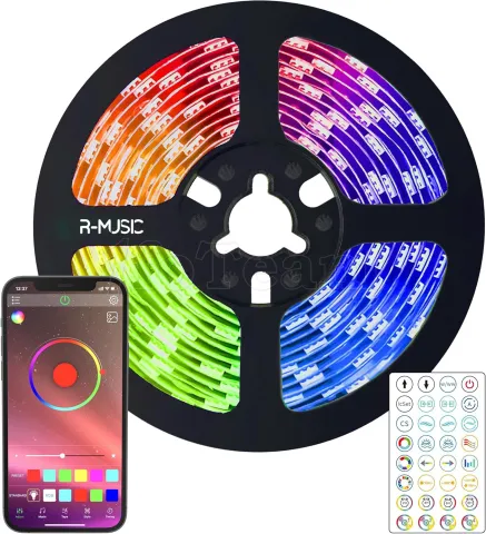 Photo de Bandeau LED connecté R-Music Cutable Strip RGB 5m