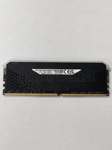 Photo de Barrette mémoire 16Go DIMM DDR4 Corsair Vengeance RS RGB  3200Mhz (Noir) - SN 214503128439299 - ID 211267