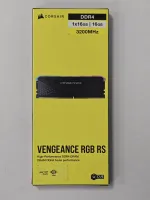 Photo de Barrette mémoire 16Go DIMM DDR4 Corsair Vengeance RS RGB  3200Mhz (Noir) - SN A4S8T435094CMH - ID 211268