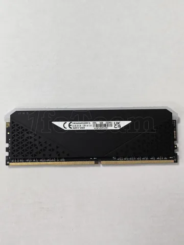 Photo de Barrette mémoire 16Go DIMM DDR4 Corsair Vengeance RS RGB  3200Mhz (Noir) - SN A4S8T435094CMH - ID 211268