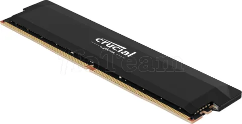 Photo de Barrette mémoire 16Go DIMM DDR5 Crucial Pro Overclocking 6400MHz (Noir)