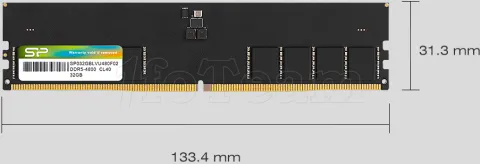 Photo de Barrette mémoire 16Go DIMM DDR5 Silicon Power 4800Mhz (Noir)