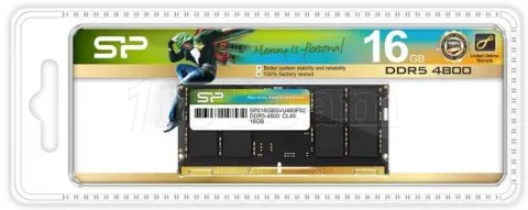 Photo de Barrette mémoire 16Go SODIMM DDR5 Silicon Power 4800Mhz (Noir)