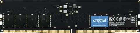 Photo de Barrette mémoire 32Go DIMM DDR5 Crucial 5200MHz (Noir)