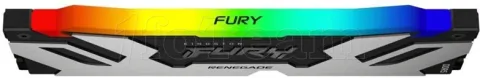 Photo de Barrette mémoire 32Go DIMM DDR5 Kingston Fury Renegade RGB 6000MHz (Argent/Noir)