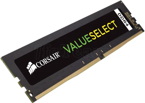 Photo de Barrette mémoire 4Go DIMM DDR4 Corsair Value Select  2133Mhz (Noir)