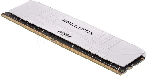 Photo de Barrette mémoire 8Go DIMM DDR4 Ballistix  3000Mhz (Blanc)